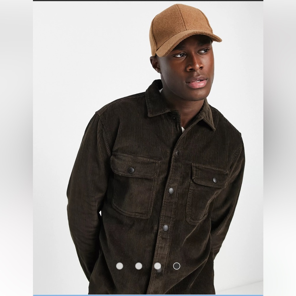 ASOS Selected Homme Oversized Corduroy Button Up XL